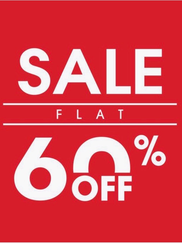 Sale 60 Off